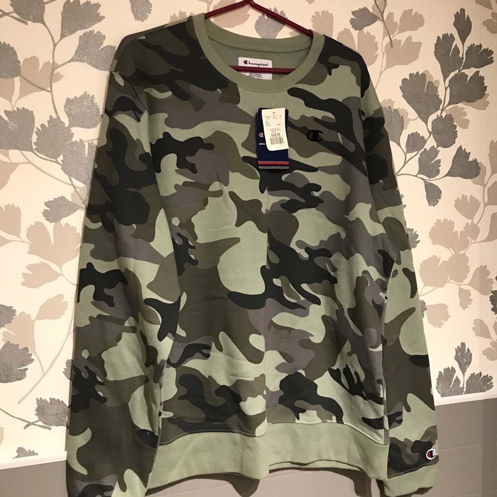 New with tags camouflage champion XL sweater